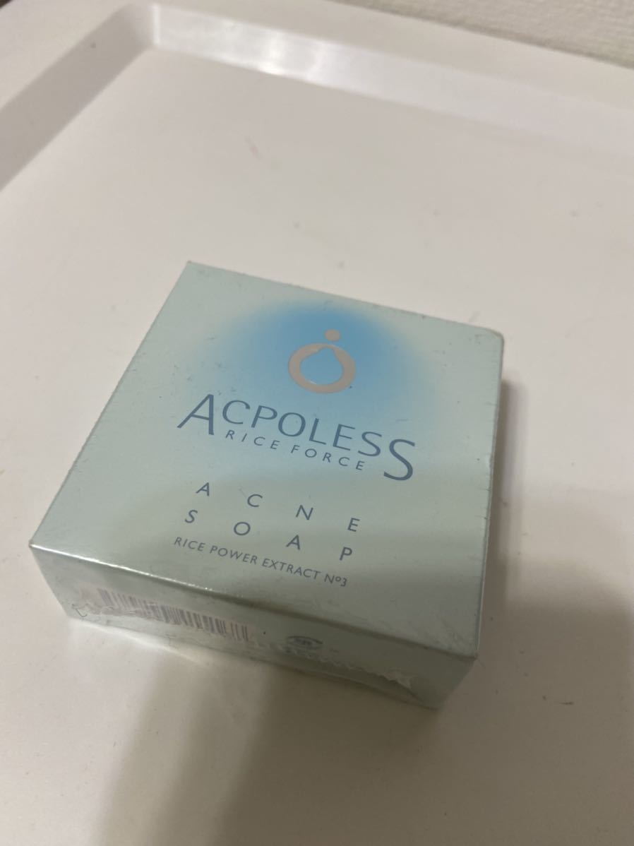ライスフォース アクポレス アクネソープ 80g 未使用 未開封 保管品 薬用洗顔 石鹸 定形外発送300円拍卖