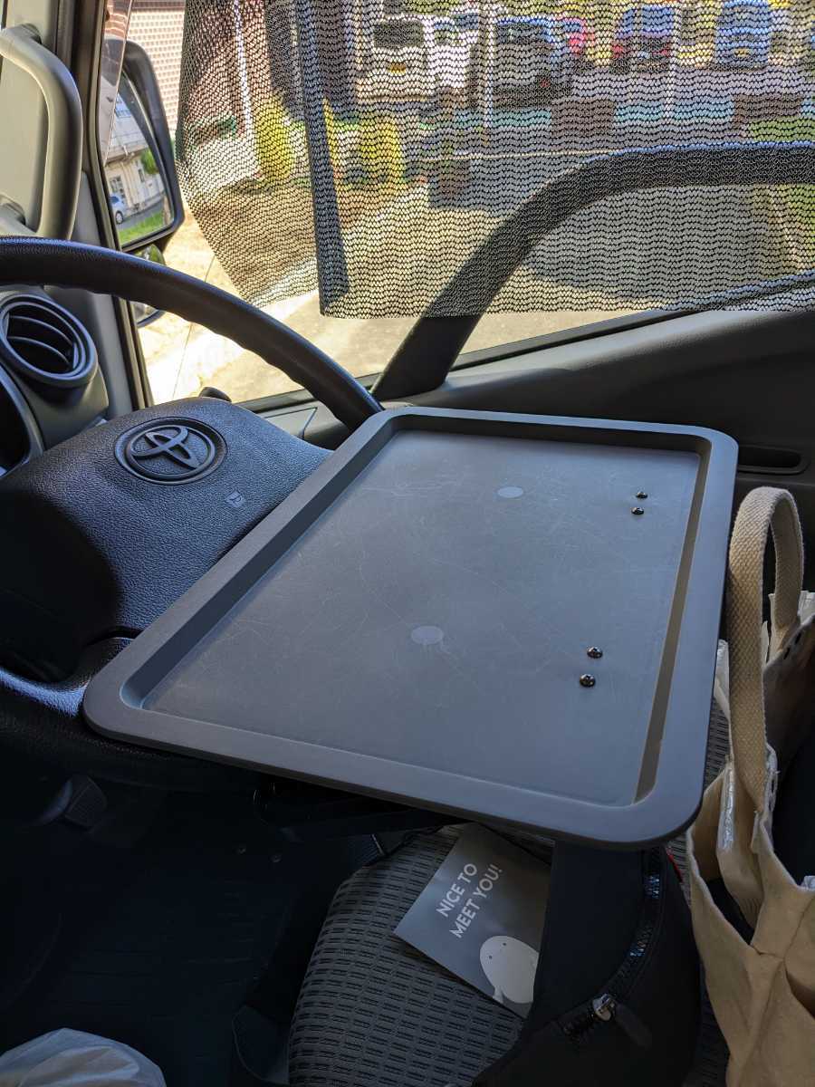 ハイエース トヨエース トラック キャラバン テーブル キャンプ 車中泊 バーベキュー コンテナ トレーラー拍卖