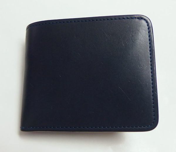 WILDSWANS ワイルドスワンズ GROUNDER グラウンダー ウォレット 2つ折り財布 イングリッシュブライドル ネイビー拍卖