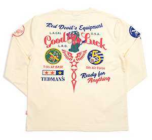 テッドマン/ロンT/ホワイト/L/TDLS-349/エフ商会/カミナリモータース拍卖