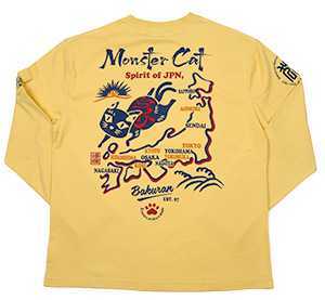 爆裂爛漫娘/モンスターキャット/ロンT/カスタード/XL/RMLT-323/エフ商会/テッドマン拍卖