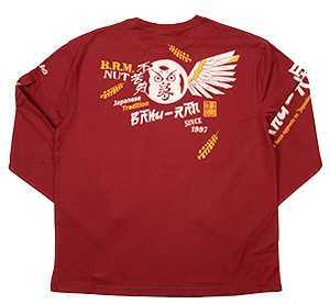 爆裂爛漫娘/梟/ロンT/ワイン/XXL/RMLT-325/エフ商会/テッドマン拍卖