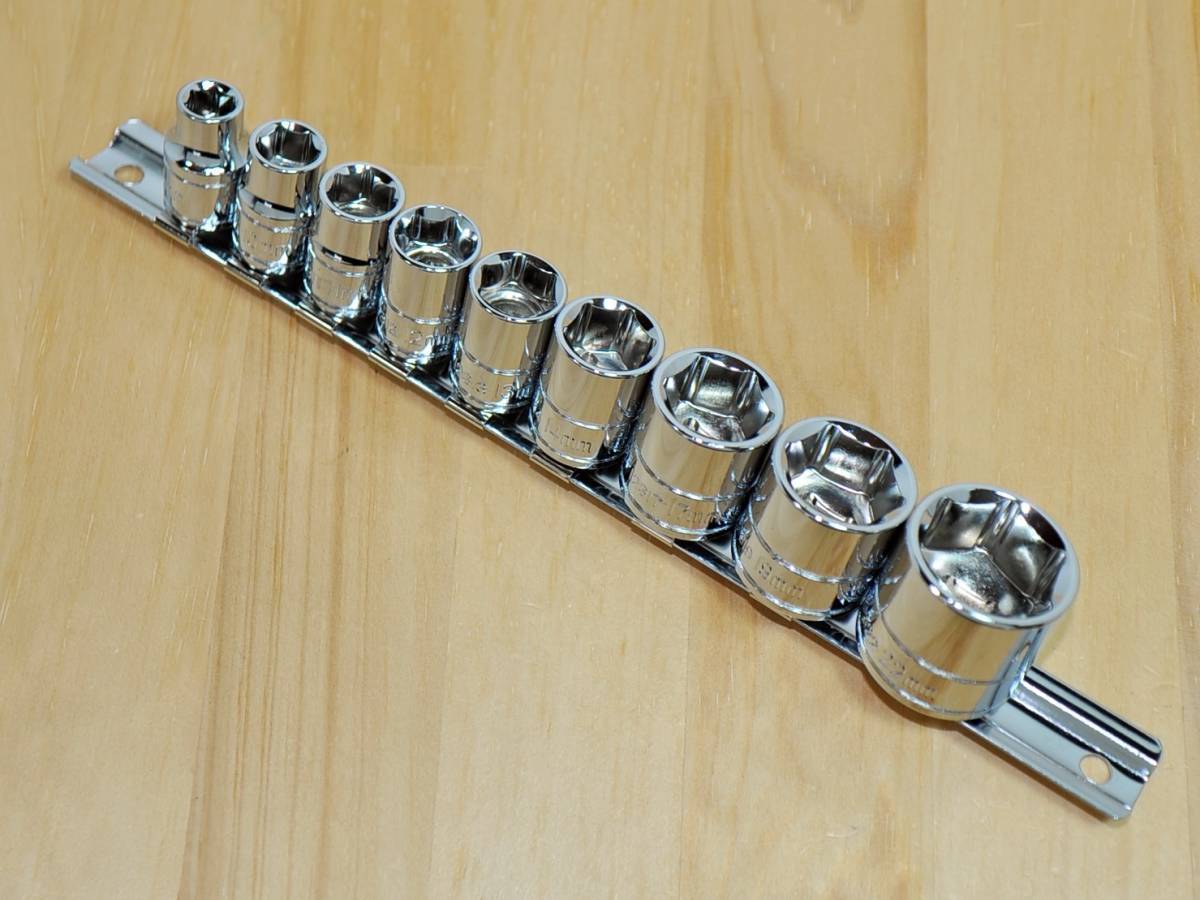 ★SIGNET 9.5sq ソケット 9個 セット 12709★シグネット 3/8 ソケットホルダー♪拍卖