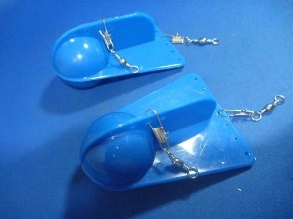 2個セット 青10×7.8cm重さ自由 潜航板潜水板潜行板トローリング引き縄弓角、ヒラメ曳縄、ライトトローリング、琵琶鱒、ビワマス拍卖