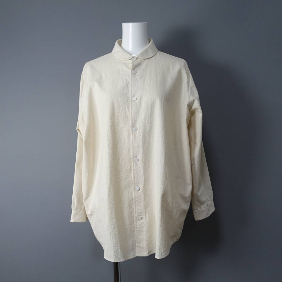 FIR MUM/フィルマム/XS/日本製シャツ/アイボリー/レディース/長袖/ブラウス/トップス拍卖