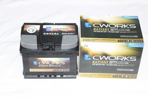 新品 BMW MINI バッテリー R50 52 53 AGMバッテリー 12V60Ah CWORKS 2年/4万キロ保証 AGML2拍卖
