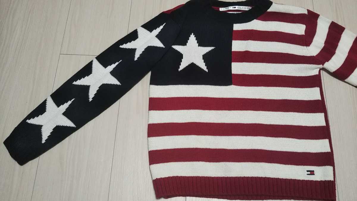 美品★TOMMY HILFIGER★トミーヒルフィガー★コットンセーター★アメリカサイズ★130cm★キッズ★拍卖
