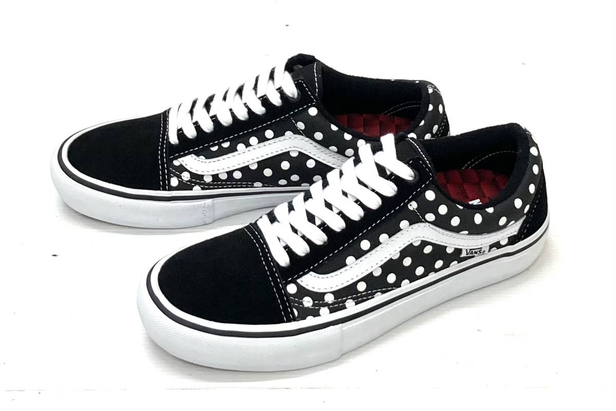 新品 USA企画 VANS オールドスクール PRO BAKER DOLLIN Polka Dots 26cm アメリカ企画 拍卖