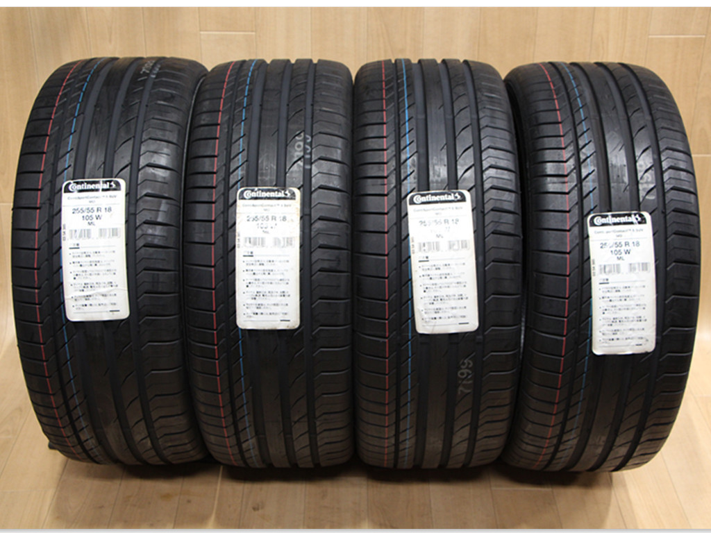 A775 未使用 コンチネンタル ContiSportContact 5 SUV MO ベンツ承認 255/55R18 105W 4本 AMG ベンツ ML W463 W251 R350 W164 W166 ML350拍卖