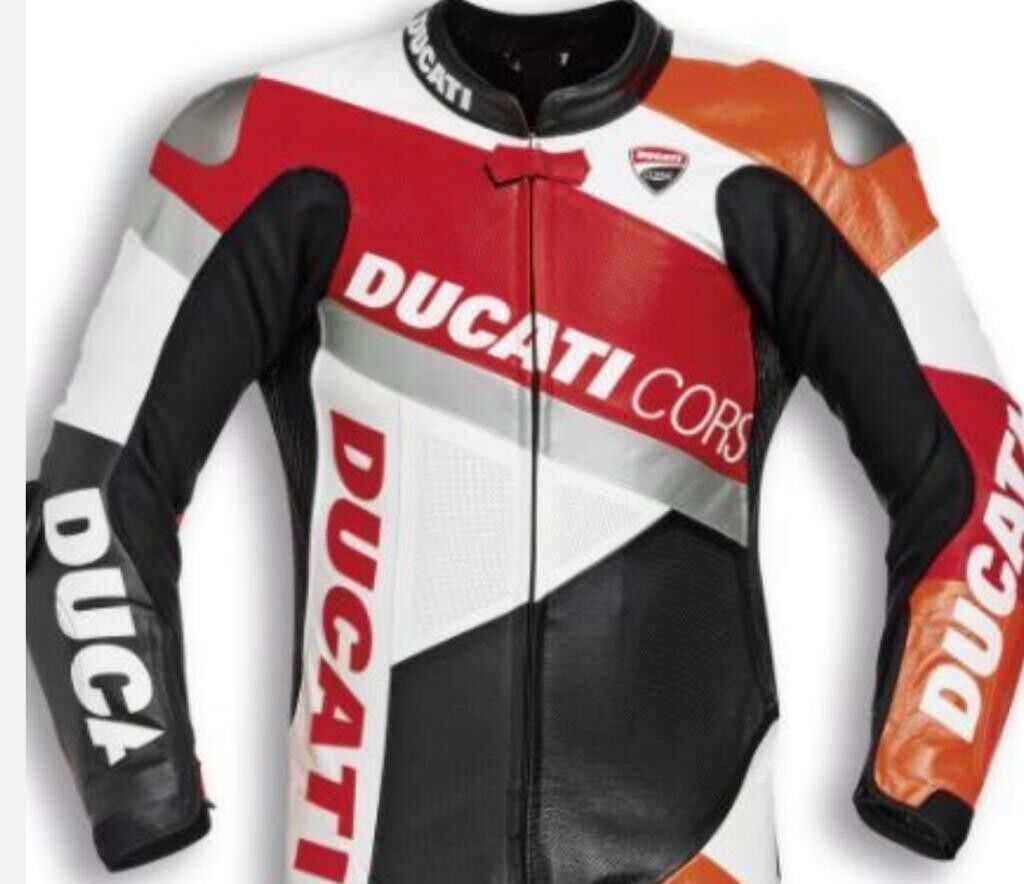 海外 送料込み 高品質 ドゥカティ・コルセ Ducati Corse レーシングレザージャケット MOTOGP サイズ各種 レプリカ 拍卖