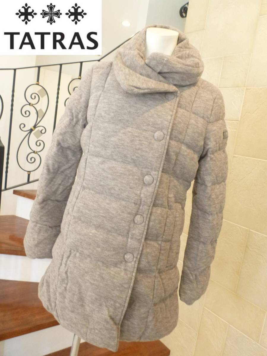 美品 TATRAS(タトラス) ★グレー系 ふかふか ダウンコート 3 L相当拍卖