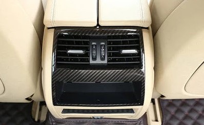 スポーティ全開♪ カーボン ルック リアエアコン ダクト カバー F11 523i 523d 528i 535i 550i xDrive ツーリング Mスポーツ 5シリーズ拍卖