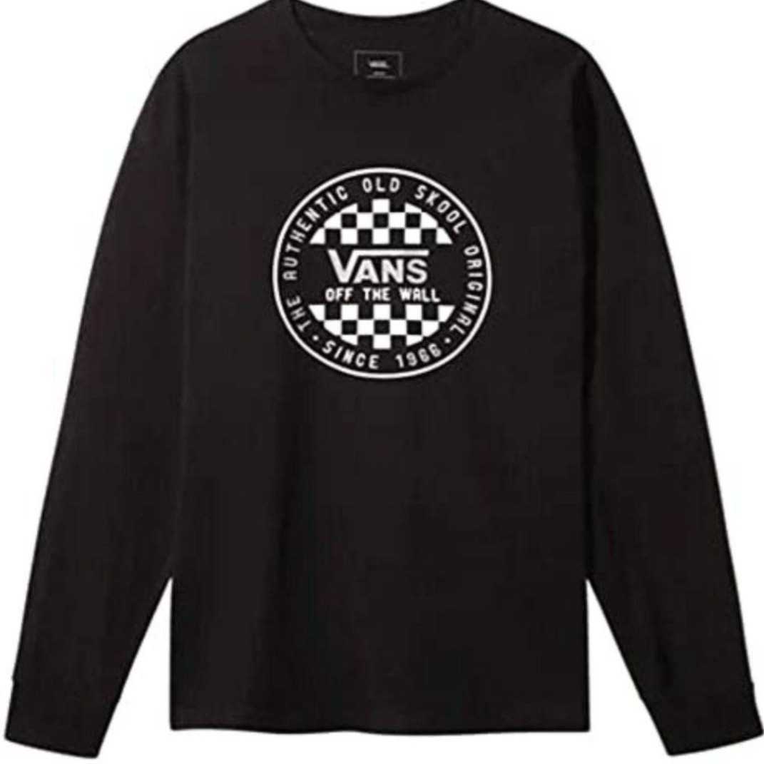 【M】VANS バンズ/OG CHECKER CO.LS/長袖Tシャツ/ブラック拍卖