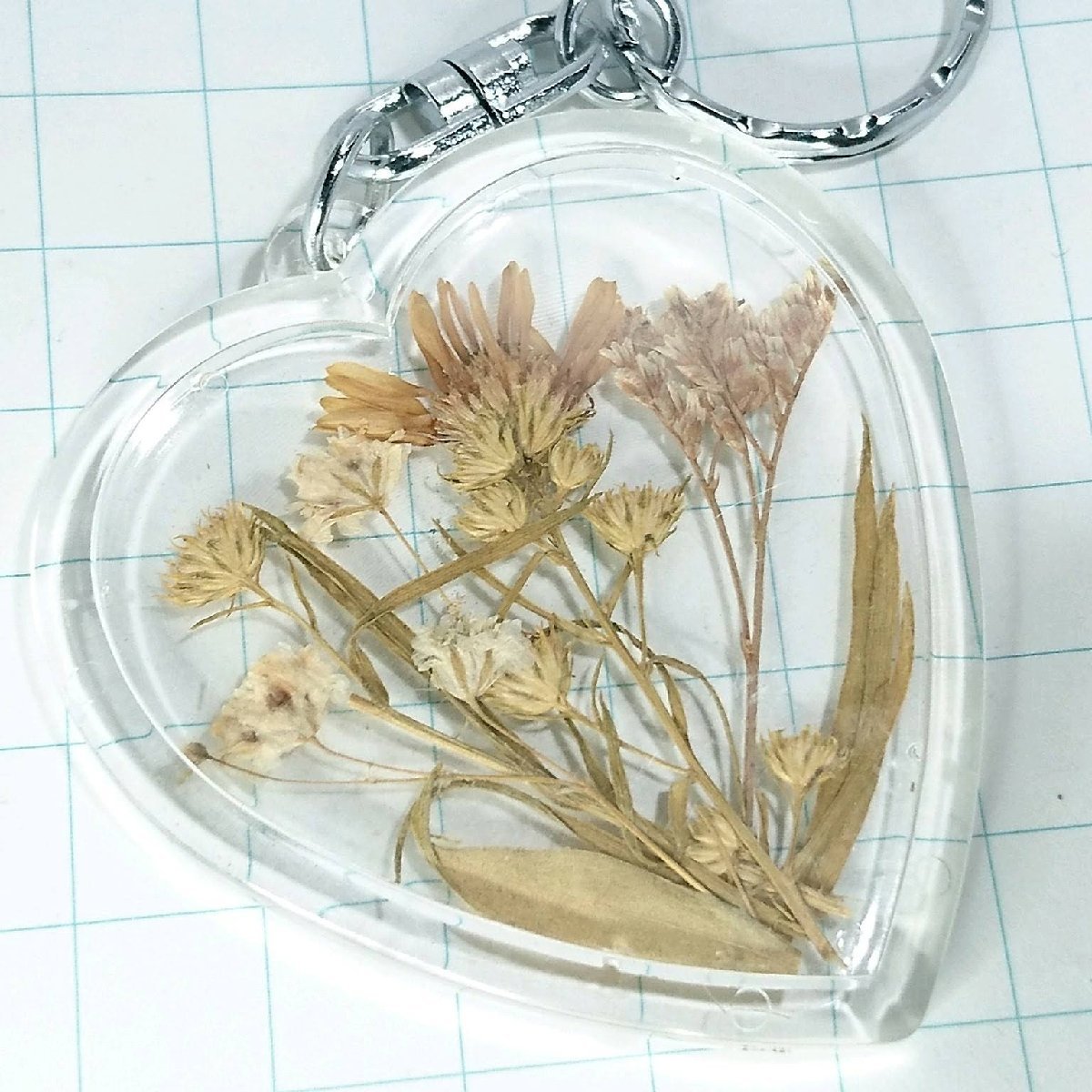 送料無料)ドライフラワー ハート 昭和レトロ 観光地 登山 山登り 旅行 記念 キーホルダ A11941拍卖