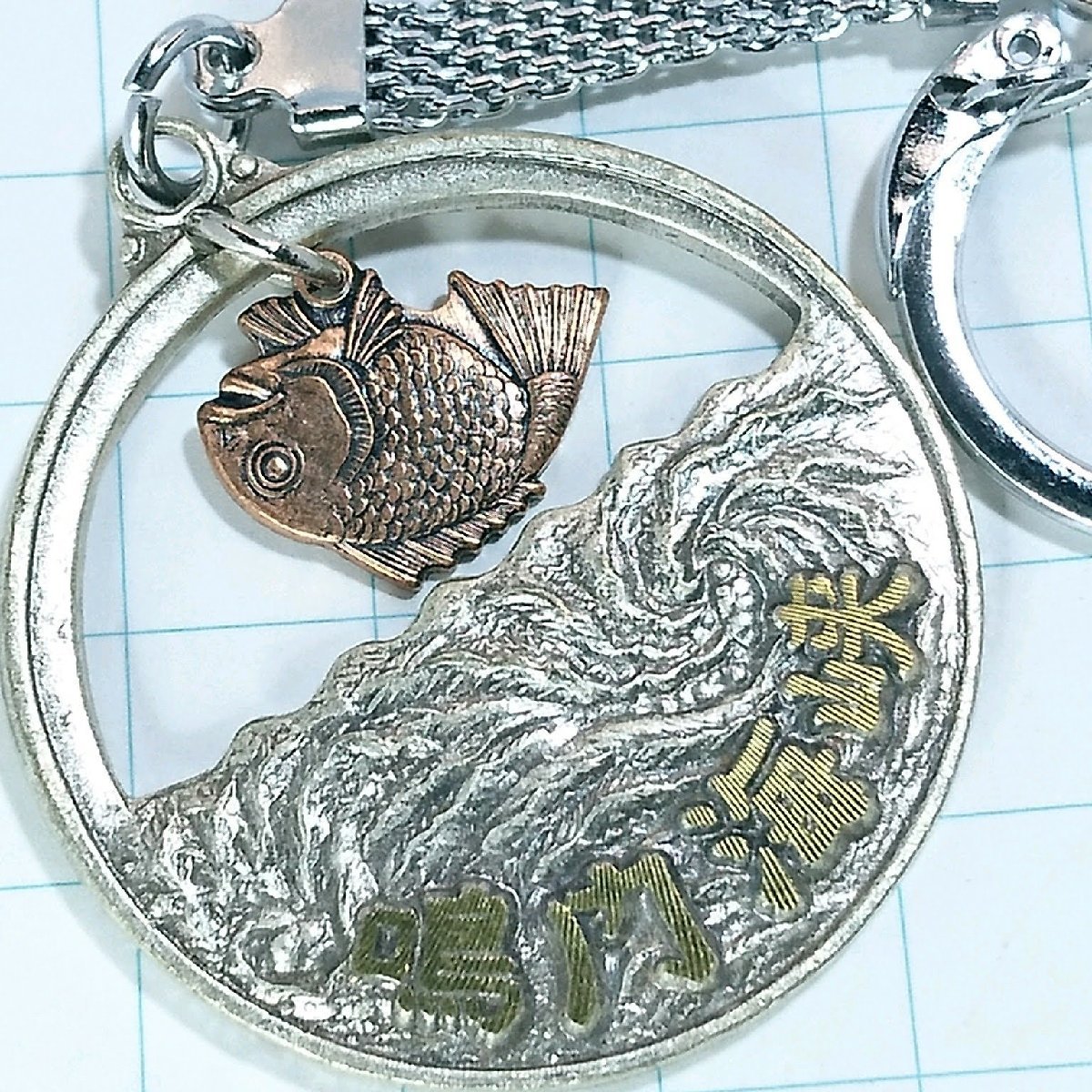 送料無料)鳴門海峡 昭和レトロ 観光地 登山 山登り 旅行 記念 キーホルダ A12168拍卖