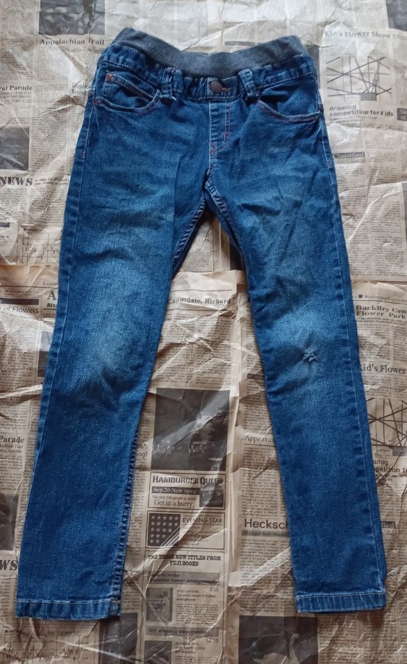【子供 デニム パンツ ジーンズ サイズ140 中古品 綿95% ポリウレタン5%】拍卖