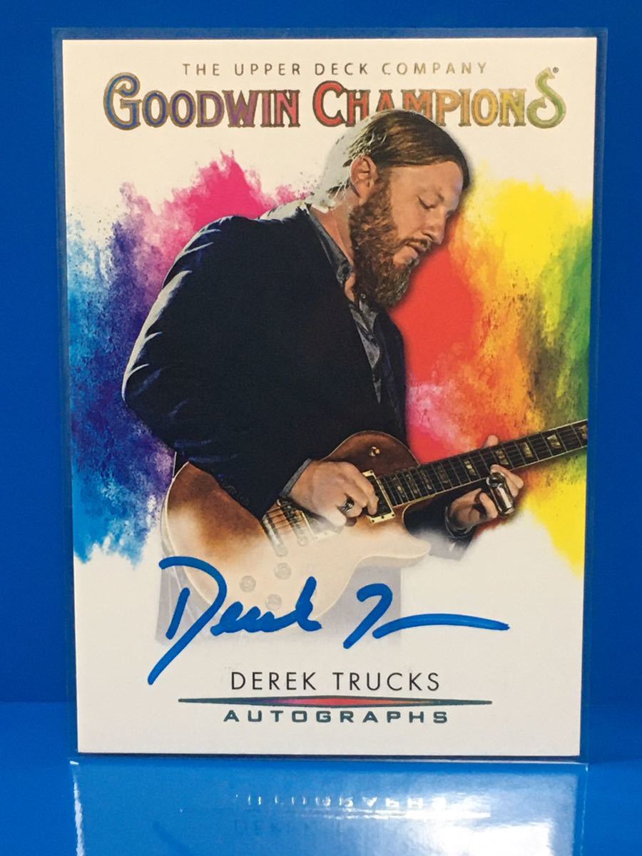 トレーディングカード UPPER DECK【デレク・トラックス Derek Trucks 「2021 UPPER DECK GOODWIN CHAMPIONS」 直筆サインカード】拍卖