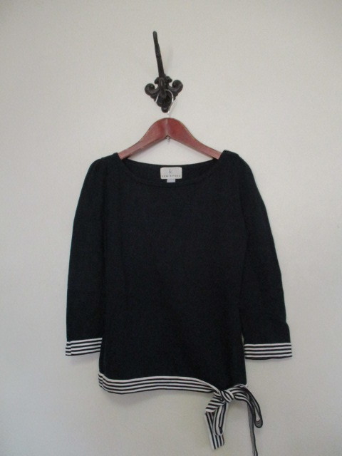 KUMIKYOKU組曲 紺7分袖ニット(USED)100122②拍卖