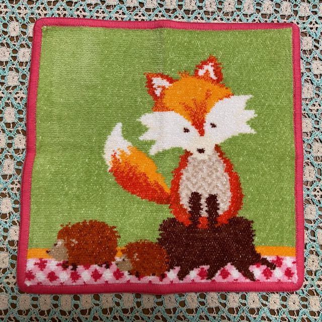 ♪新品 フェイラー FEILER タオルハンカチ Fips きつね ピンク シュニール織拍卖