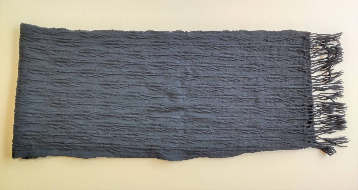 マフラー シワ加工 BLACK ブラック 黒拍卖