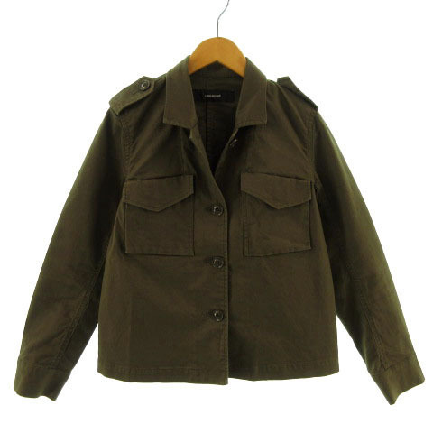 ジャーナルスタンダード JOURNAL STANDARD ジャケット ミリタリー 薄手 コットン混 カーキ S レディース拍卖