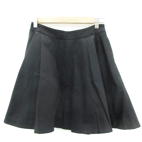 イエナ IENA フレアスカート ミニ丈 36 ブラック 黒 /YM11 レディース拍卖