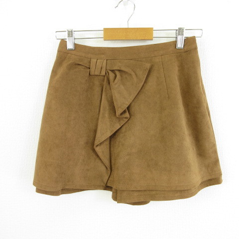 リランドチュール Rirandture キュロットスカート フェイクスエード 茶 1 *T270 レディース拍卖