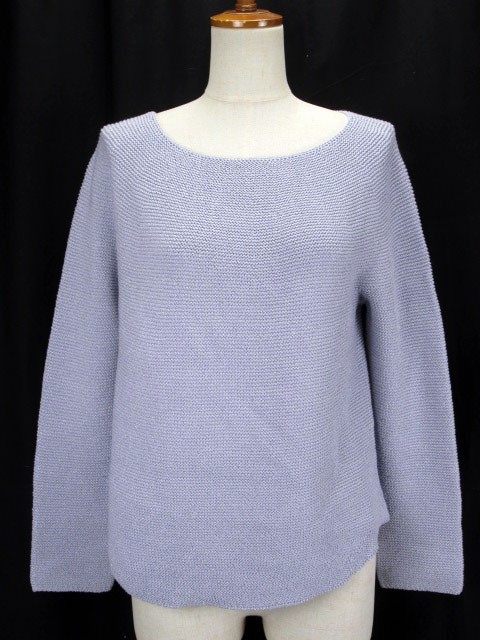 22オクトーブル 22 OCTOBRE カットソー カプリブライトニット ボートネック 2 紫 レディース拍卖