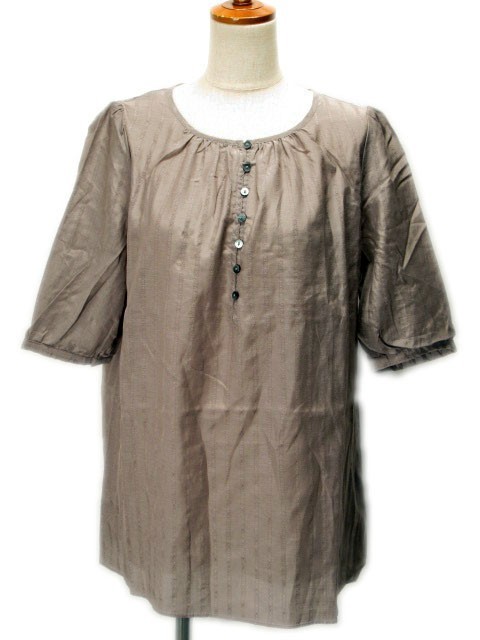 ラ・エフ la.f... カットソー プルオーバー 半袖 3 グレー レディース拍卖