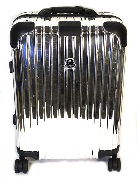 モンクレール MONCLER ? RIMOWA リモワ スーツケース シルバー ブラック 黒 メンズ拍卖