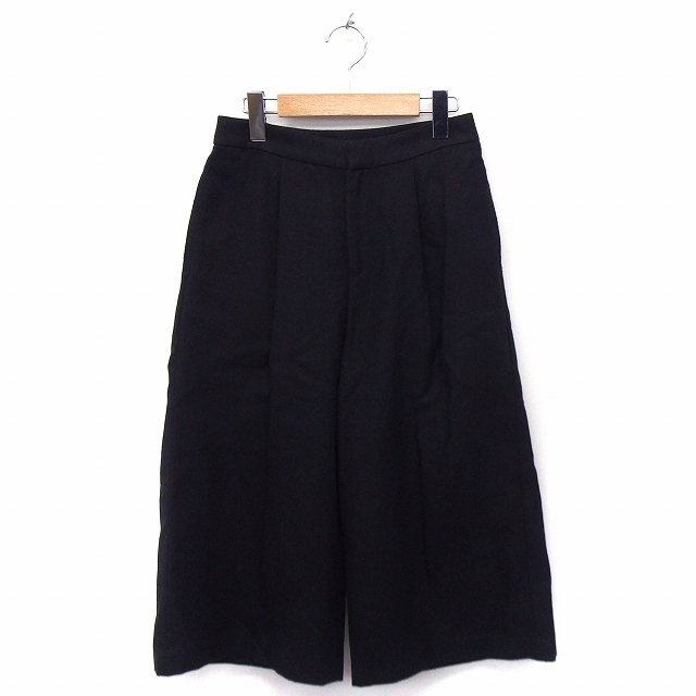 アズールバイマウジー AZUL by moussy パンツ ガウチョ ワイド 無地 シンプル M ブラック 黒 /FT45 レディース拍卖