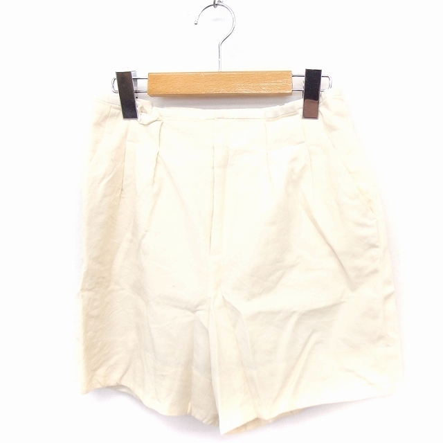 ボールジー BALLSEY トゥモローランド パンツ ショート 無地 シンプル ウール 34 アイボリー 白 /FT26 レディース拍卖