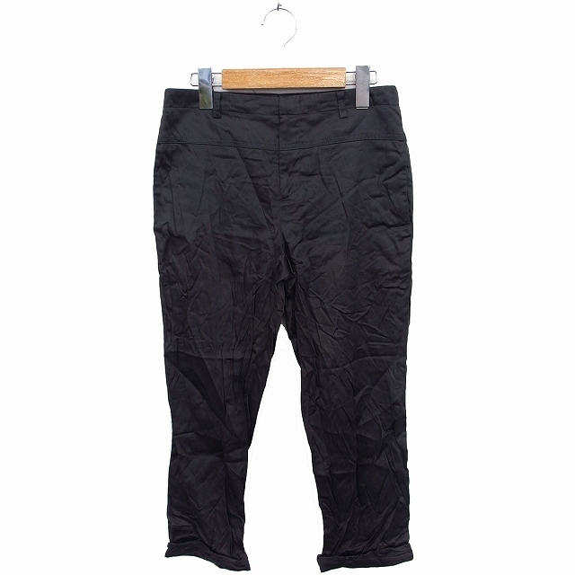 ギャルリーヴィー GALERIE VIE トゥモローランド クロップド パンツ ロールアップ 無地 コットン 綿 00 ブラウン /FT17 レディース拍卖