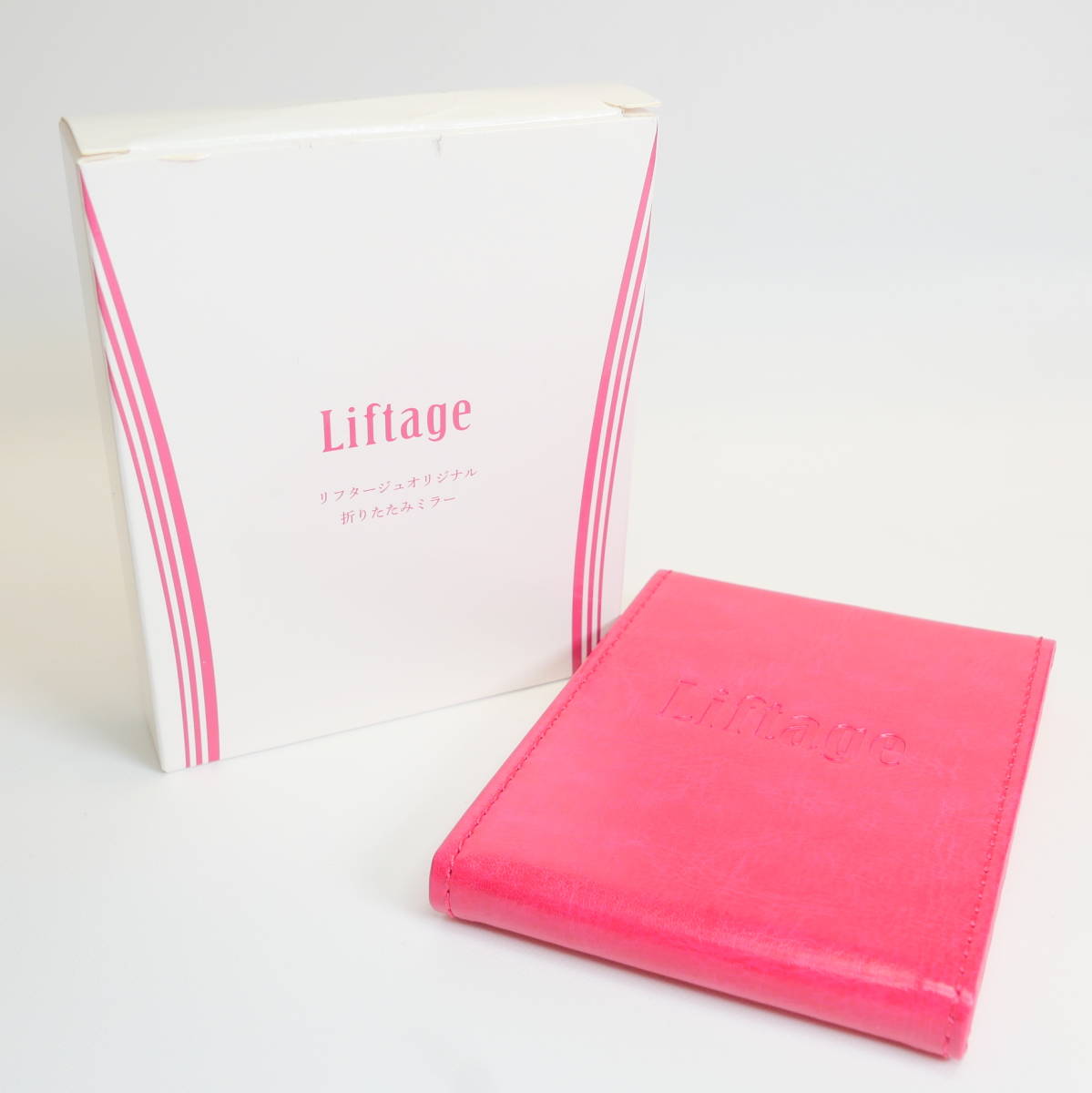 ♪未使用品★Liftage リフタージュ オリジナル 折りたたみミラー 非売品 110×85mm拍卖