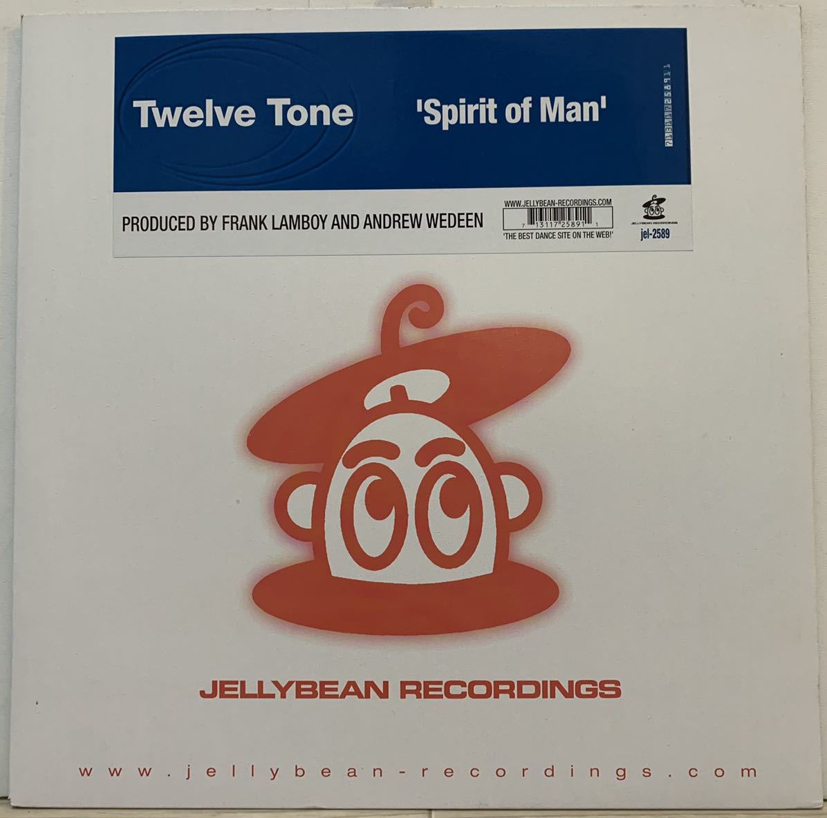 Twelve Tone - Spirit Of Man /Jellybean拍卖