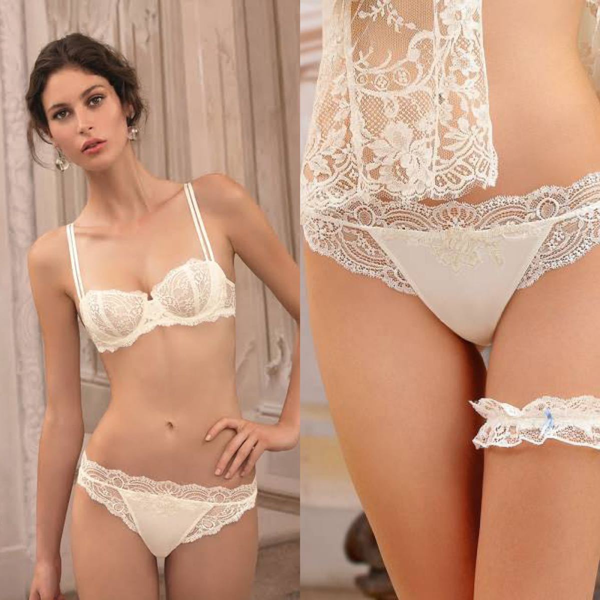 フランス製【リズシャルメル LISE CHARMEL】Dentelle Charnelle ブラセット ワコールサルート サルート Wacoal SALUTE ワコール拍卖