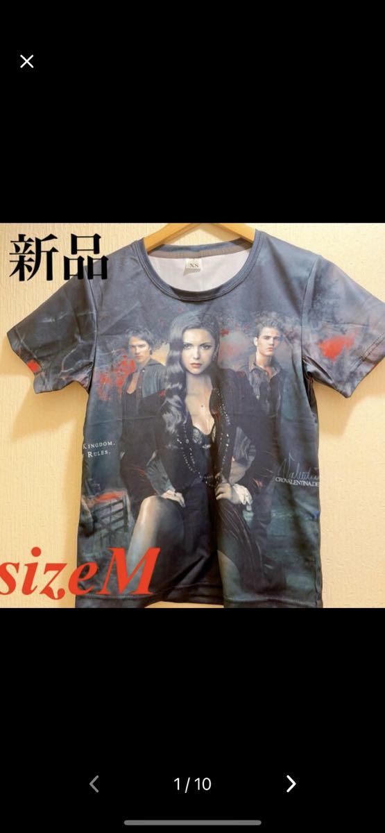 新品★ブラック★バンパイアダイアリーズ★キャストTシャツ★ユニセックス★M★最終値下げ★他フリマでもセール中★現品限り!早い者勝ち!拍卖