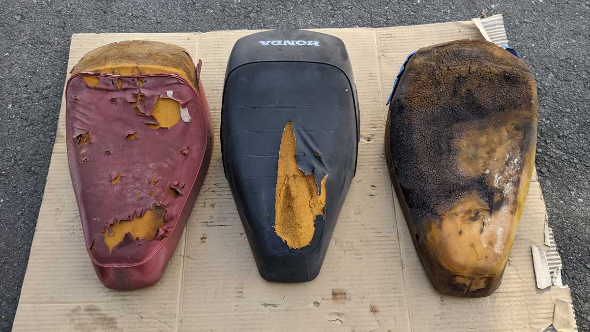 HONDA ホンダ AF12 DJ1R DJ1 RR 純正 シート 3個セット 張替えベース まとめ売り拍卖