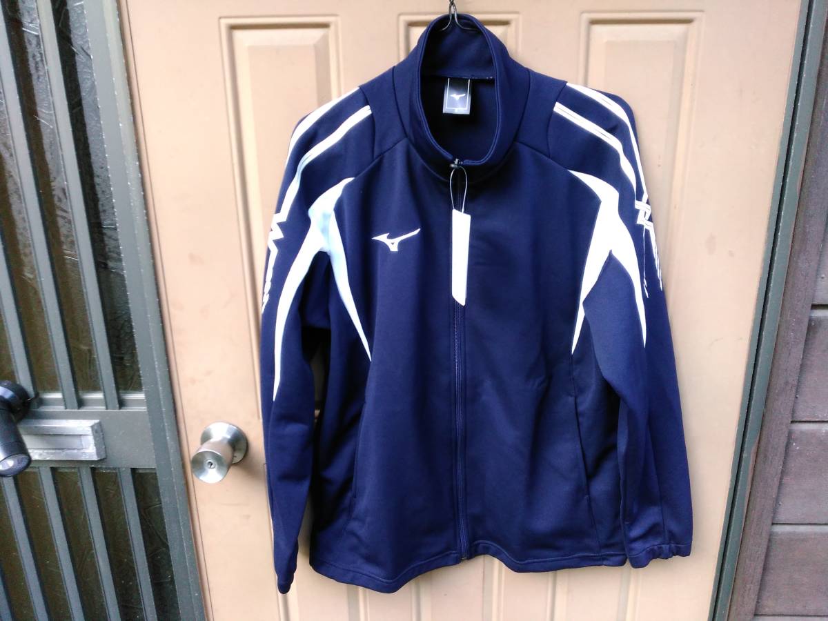 ミズノ MCBウォームアップシャツ ジャージジャケット S ネイビー 日本製 32JC800114拍卖
