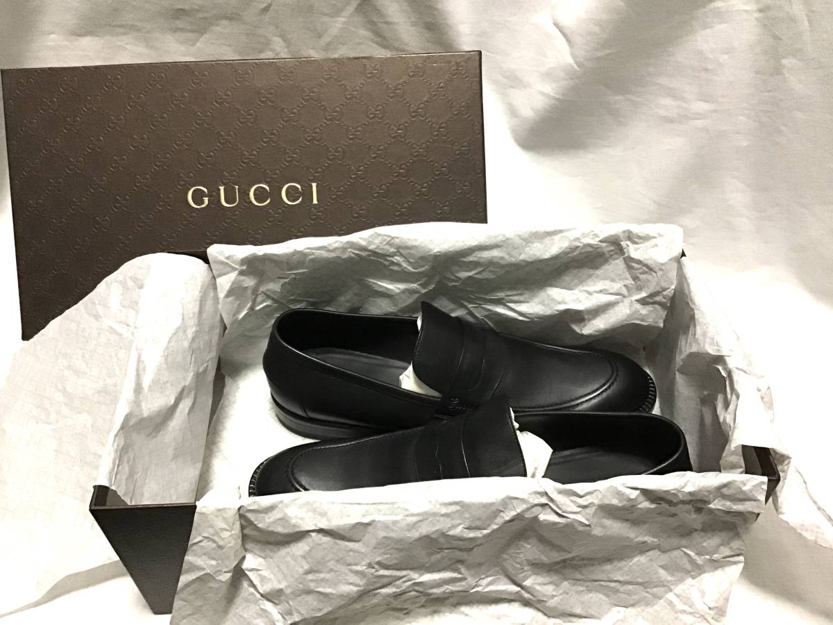 GUCCI. グッチ レザーシューズ 新品未使用品 サイズ 40拍卖