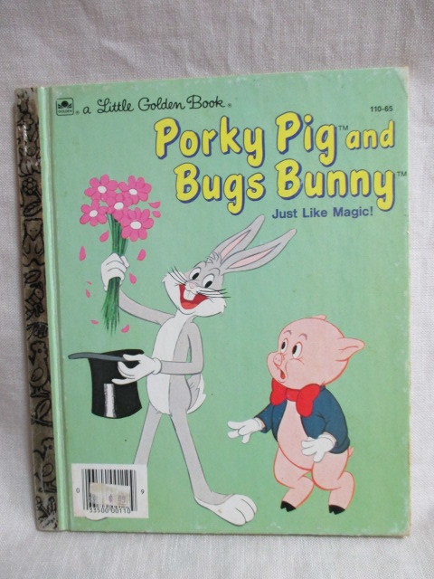 即決★ヴィンテージ ポーキー ピッグ バックスバニー☆little little golden book リトルリトルゴールデンブック 洋書・絵本拍卖