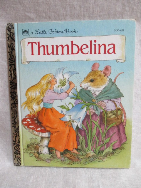 即決★ヴィンテージ Thumbelina サンベリーナ おやゆび姫☆little little golden book リトルリトルゴールデンブック 洋書・絵本拍卖