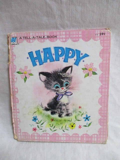 即決★USA ヴィンテージ HAPPY 子猫☆WHITMAN Book ホイットマンブック 洋書・絵本拍卖