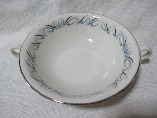 即決★USA製 SOCIETY/WALTZ OF SPRING ワルツオブスプリング 取っ手付き スープボウル ①拍卖