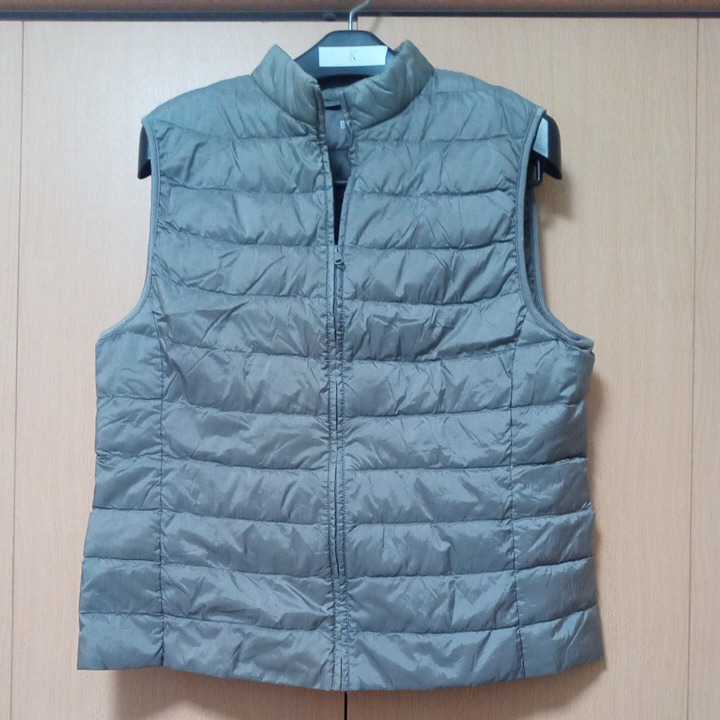 ユニクロ ウルトラライトダウンベスト レディース XL グレー拍卖