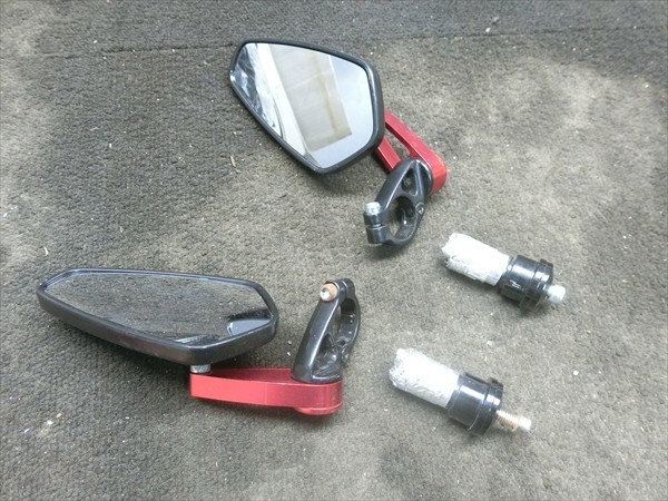 - 汎用 社外 ハンドル バーエンド ミラー 左右拍卖