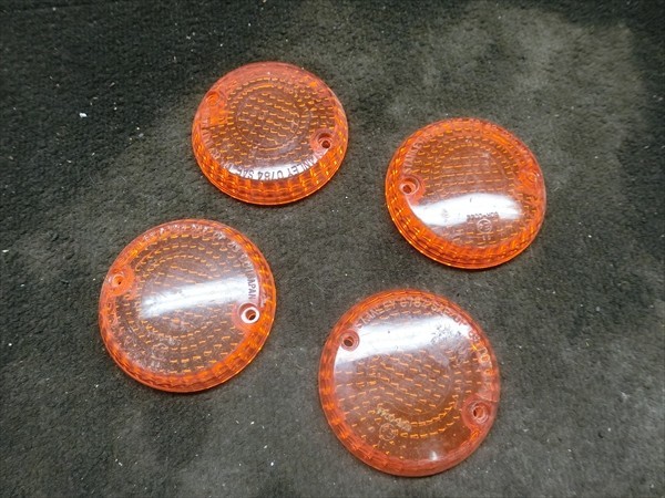 カワサキ ゼファー 1100RS ZRT10A 純正 ウインカー レンズ 左右 フロント リア 4個 STANLEY 0784拍卖