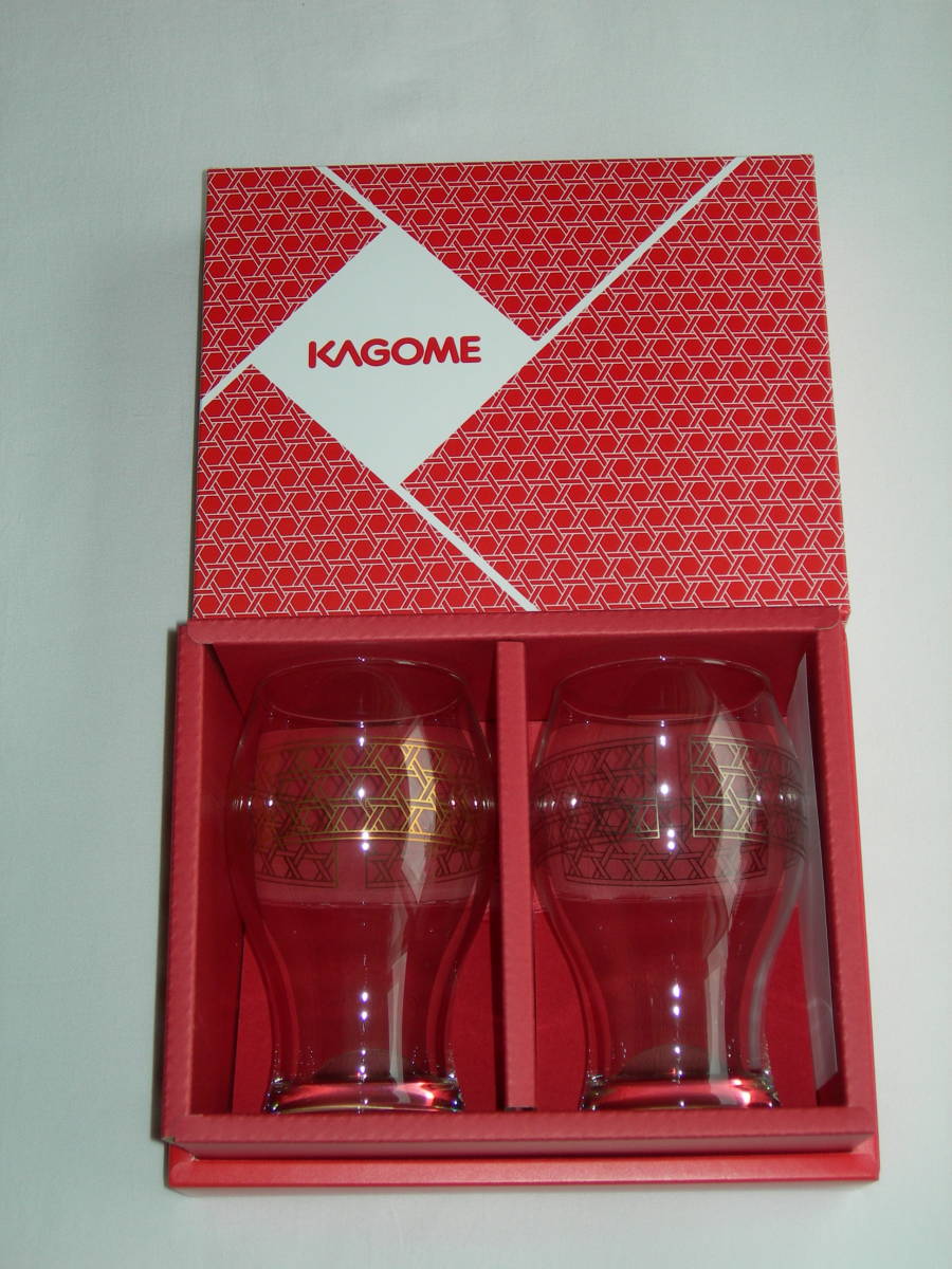 カゴメ KAGOME トマト薫る特製グラス 2個セット 非売品 未使用新品拍卖