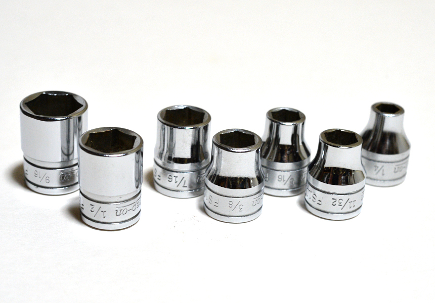 ■ Snap-on インチサイズソケット7個セット ■使用感少ない中古拍卖