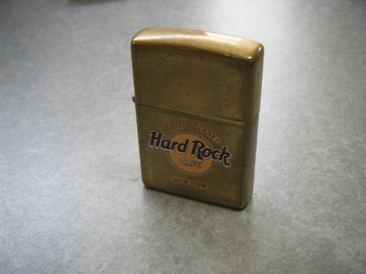中古美品 本物 Zippo ジッポー Hard Rock CAFE NEW YORK 17,000円 レターパック発送拍卖